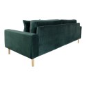 Sofa Lido 3 butelkowa zieleń/ nogi naturalne ( Rozmiar: uniwersalny )
