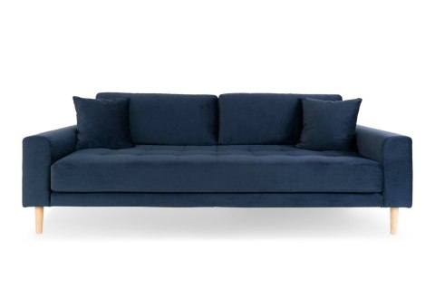 Sofa Lido 3 granatowa/ nogi naturalne ( Rozmiar: uniwersalny )