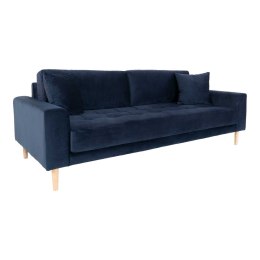 Sofa Lido 3 granatowa/ nogi naturalne ( Rozmiar: uniwersalny )