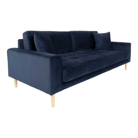 Sofa Lido 3 granatowa/ nogi naturalne ( Rozmiar: uniwersalny )