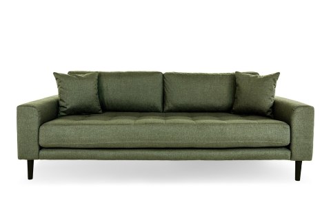 Sofa Lido 3 oliwkowa zieleń/ nogi czarne ( Rozmiar: uniwersalny )