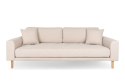 Sofa Lido 3 piaskowa/ nogi naturalne ( Rozmiar: uniwersalny )