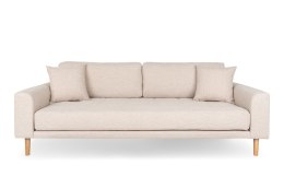 Sofa Lido 3 piaskowa/ nogi naturalne ( Rozmiar: uniwersalny )