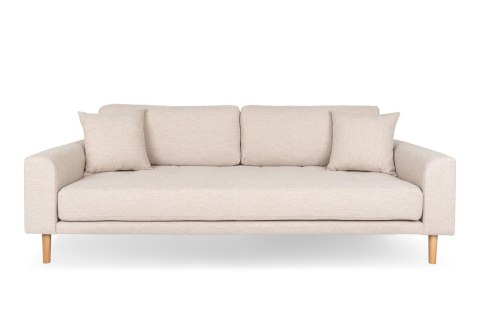 Sofa Lido 3 piaskowa/ nogi naturalne ( Rozmiar: uniwersalny )
