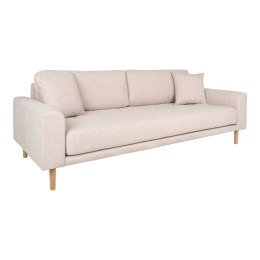 Sofa Lido 3 piaskowa/ nogi naturalne ( Rozmiar: uniwersalny )