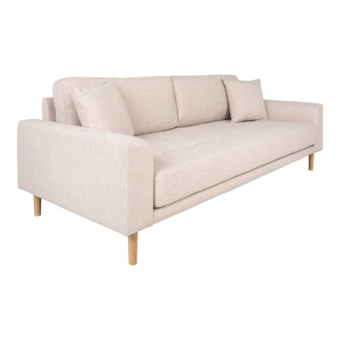 Sofa Lido 3 piaskowa/ nogi naturalne ( Rozmiar: uniwersalny )