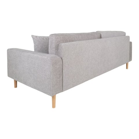 Sofa Lido 3 szara jasna/ nogi naturalne ( Rozmiar: uniwersalny )