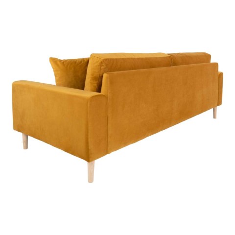 Sofa Lido 3 żółta/ nogi naturalne ( Rozmiar: uniwersalny )