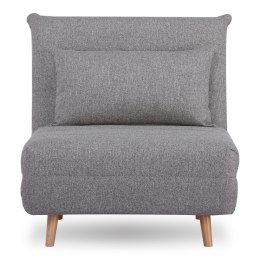 Sofa rozkładana Marlow 1 szara/ nogi naturalne ( Rozmiar: uniwersalny )