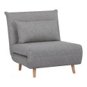 Sofa rozkładana Marlow 1 szara/ nogi naturalne ( Rozmiar: uniwersalny )