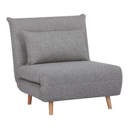 Sofa rozkładana Marlow 1 szara/ nogi naturalne ( Rozmiar: uniwersalny )