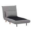 Sofa rozkładana Marlow 1 szara/ nogi naturalne ( Rozmiar: uniwersalny )