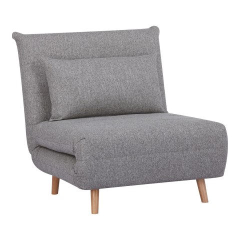 Sofa rozkładana Marlow 1 szara/ nogi naturalne ( Rozmiar: uniwersalny )