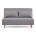 Sofa rozkładana Marlow 2 szara/ nogi naturalne ( Rozmiar: uniwersalny )