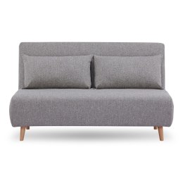 Sofa rozkładana Marlow 2 szara/ nogi naturalne ( Rozmiar: uniwersalny )