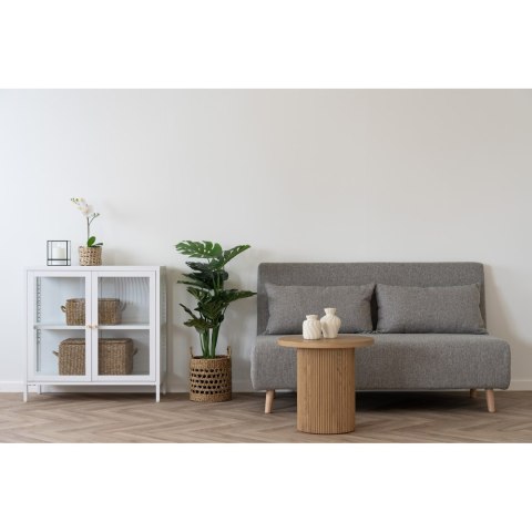 Sofa rozkładana Marlow 2 szara/ nogi naturalne ( Rozmiar: uniwersalny )