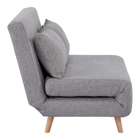 Sofa rozkładana Marlow 2 szara/ nogi naturalne ( Rozmiar: uniwersalny )