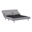 Sofa rozkładana Marlow 2 szara/ nogi naturalne ( Rozmiar: uniwersalny )