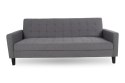 Sofa rozkładana Milton szara ciemna/ czarne nogi ( Rozmiar: uniwersalny )