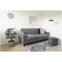 Sofa rozkładana Milton szara ciemna/ czarne nogi ( Rozmiar: uniwersalny )