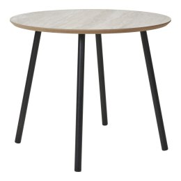 Stolik kawowy Aalst 55cm trawertyn/ czarny ( Rozmiar: uniwersalny )