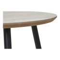 Stolik kawowy Aalst 55cm trawertyn/ czarny ( Rozmiar: uniwersalny )