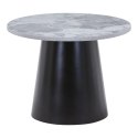Stolik kawowy Brito 60cm szary marmur/czarny ( Rozmiar: uniwersalny )