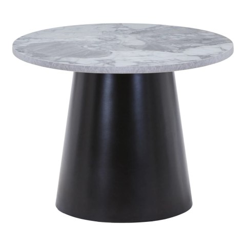 Stolik kawowy Brito 60cm szary marmur/czarny ( Rozmiar: uniwersalny )