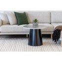Stolik kawowy Brito 60cm szary marmur/czarny ( Rozmiar: uniwersalny )