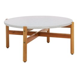 Stolik kawowy Terracina 84,5cm akacja/terrazzo ( Rozmiar: uniwersalny )