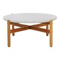Stolik kawowy Terracina 84,5cm akacja/terrazzo ( Rozmiar: uniwersalny )