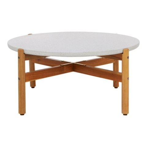Stolik kawowy Terracina 84,5cm akacja/terrazzo ( Rozmiar: uniwersalny )
