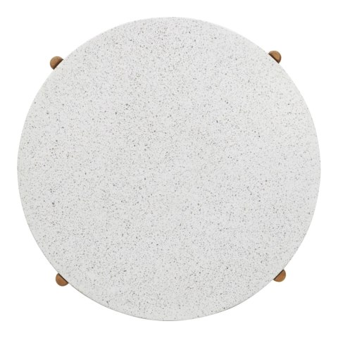 Stolik kawowy Terracina 84,5cm akacja/terrazzo ( Rozmiar: uniwersalny )