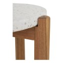 Stolik pomocniczy Terracina akacja/terrazzo ( Rozmiar: uniwersalny )