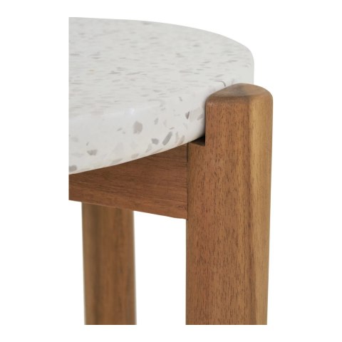 Stolik pomocniczy Terracina akacja/terrazzo ( Rozmiar: uniwersalny )