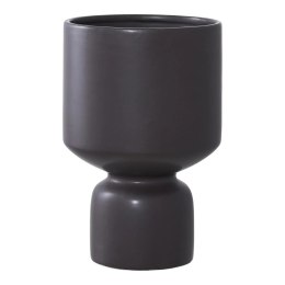 Doniczka/osłonka ceramiczna Kielich czarna ( Rozmiar: uniwersalny )