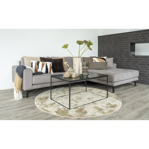 Dywan okrągły Miami 160 cm beżowy nowoczesny pluszowy do salonu House Nordic ( Rozmiar: uniwersalny )