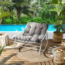 Fotel ogrodowy bujany Tenerife szary ( Rozmiar: uniwersalny )