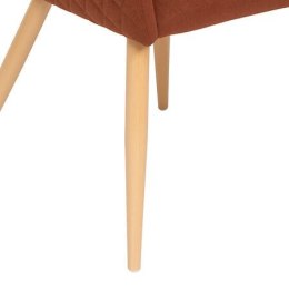 Krzesło Marlo terakotowe/ naturalne nogi ( Rozmiar: uniwersalny )