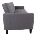Sofa rozkładana Milton szara ciemna/ czarne nogi ( Rozmiar: uniwersalny )