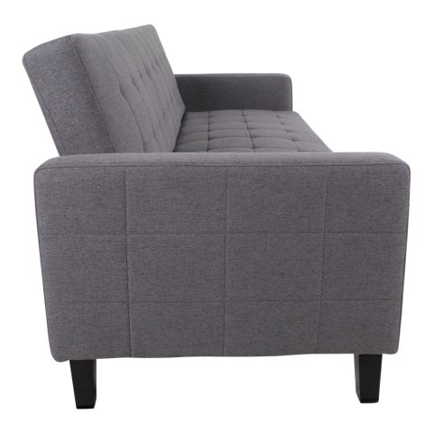 Sofa rozkładana Milton szara ciemna/ czarne nogi ( Rozmiar: uniwersalny )