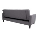 Sofa rozkładana Milton szara ciemna/ czarne nogi ( Rozmiar: uniwersalny )