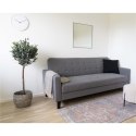 Sofa rozkładana Milton szara ciemna/ czarne nogi ( Rozmiar: uniwersalny )