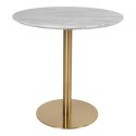 Stół Bolzano 90cm marmur/ złoty ( Rozmiar: uniwersalny )