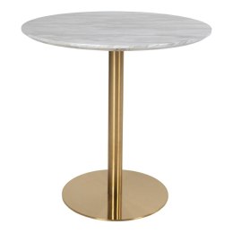 Stół Bolzano 90cm marmur/ złoty ( Rozmiar: uniwersalny )