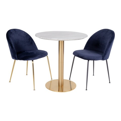 Stół Bolzano 90cm marmur/ złoty ( Rozmiar: uniwersalny )
