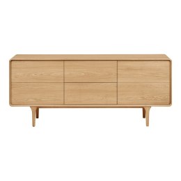 Komoda Darwin dąb naturalny 180x45x75 cm ( Rozmiar: uniwersalny )