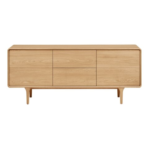 Komoda Darwin dąb naturalny 180x45x75 cm ( Rozmiar: uniwersalny )