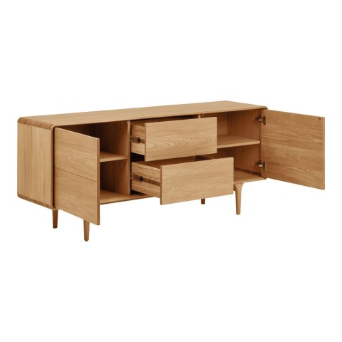 Komoda Darwin dąb naturalny 180x45x75 cm ( Rozmiar: uniwersalny )