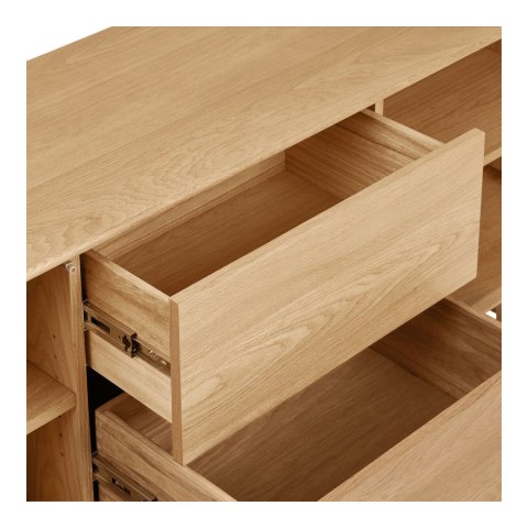 Komoda Darwin dąb naturalny 180x45x75 cm ( Rozmiar: uniwersalny )